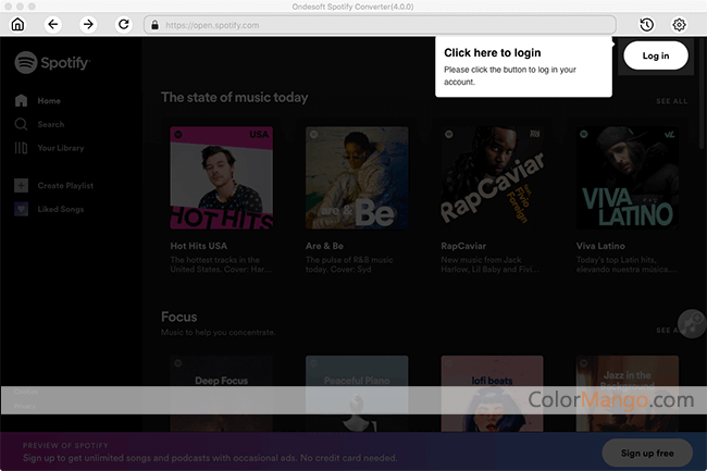 Ondesoft Spotify Music Converter Screenshot
