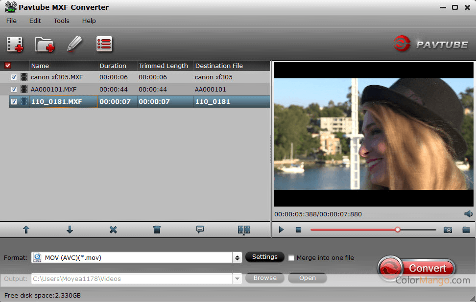 Pavtube mxf converter for mac