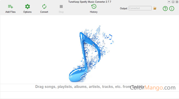 TuneKeep Spotify Music Converter Screenshot