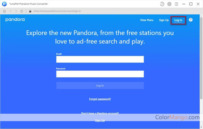 TunePat Pandora Music Converter Screenshot