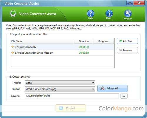Video Converter Assist Screenshot