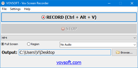 Vov Screen Recorder Screenshot
