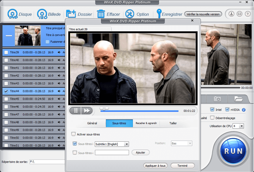 WinX DVD Ripper Platinum Screenshot