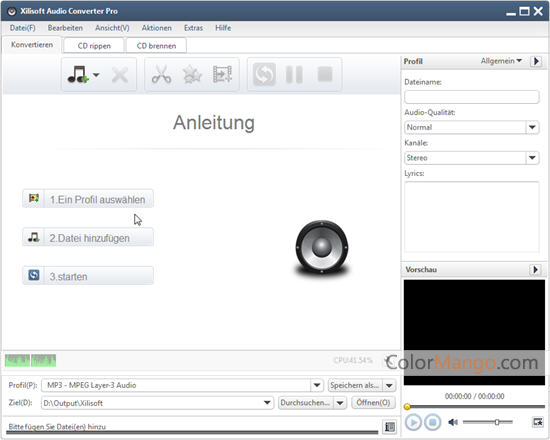 Xilisoft Audio Converter Pro Screenshot