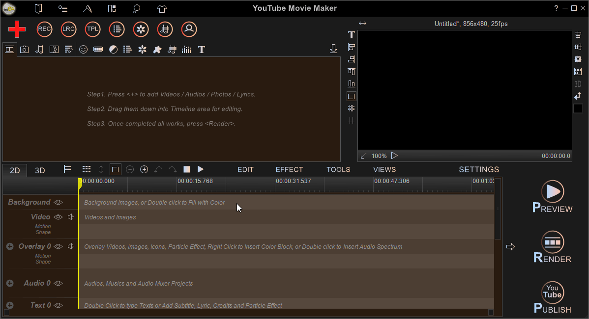 YouTube Movie Maker Screenshot