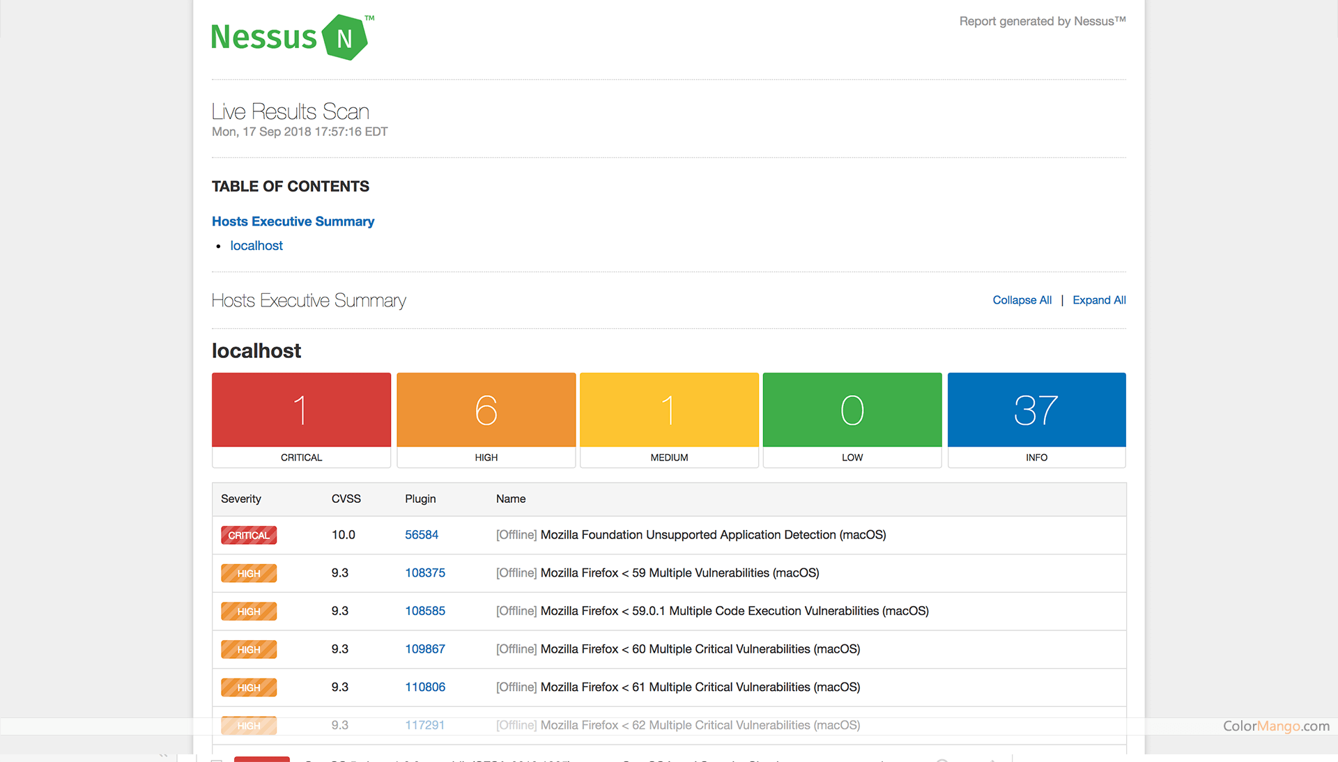 nessus host discovery