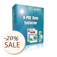 A-PDF Data Extractor Discount Deal
