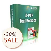 A-PDF Text Replace Discount Deal