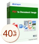 Aostsoft PDF to Excel Converter Discount Coupon