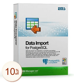 EMS Data Import for PostgreSQL Discount Coupon Code