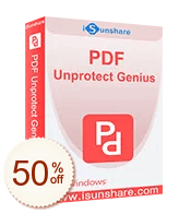 iSunshare PDF Unprotect Genius Discount Coupon Code