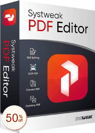 Systweak PDF Editor Discount Coupon Code