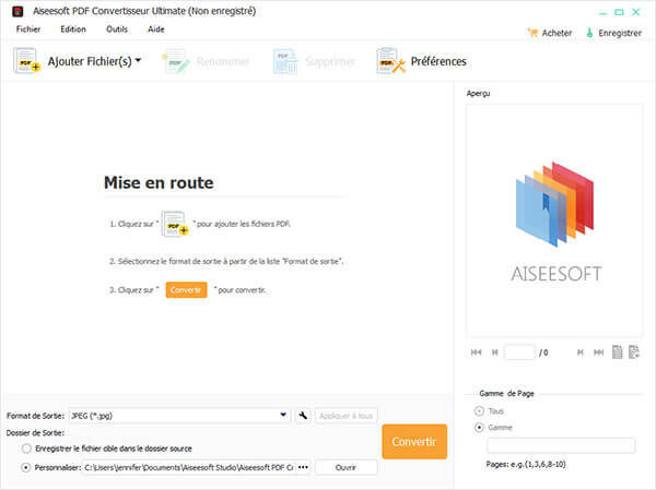Aiseesoft PDF Convertisseur Ultimate Screenshot