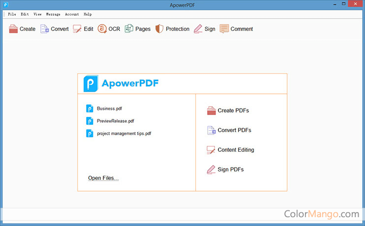 ApowerPDF Screenshot