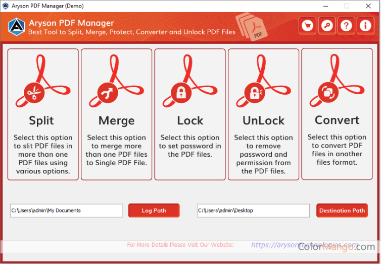 Aryson PDF Manager Screenshot