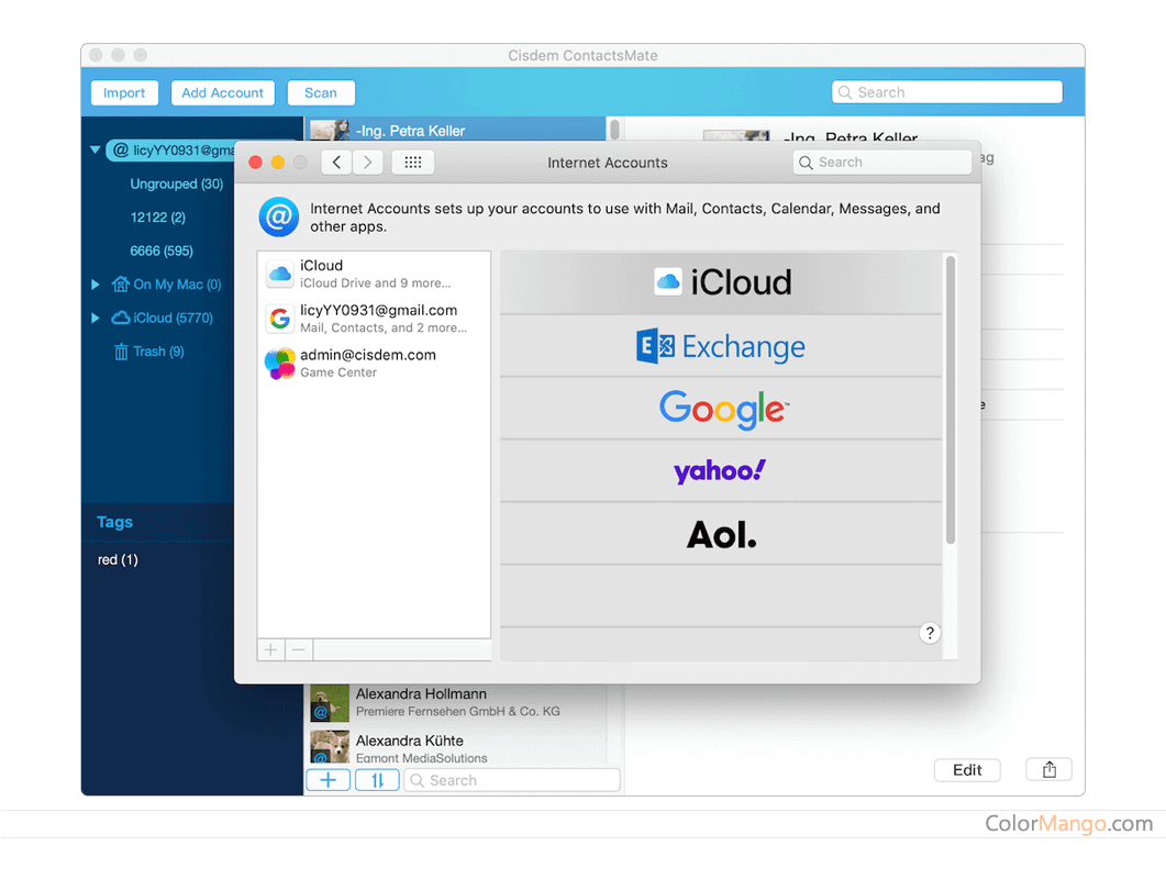 Cisdem ContactsMate for Mac Screenshot