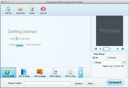 Coolmuster PDF Converter Pro Screenshot