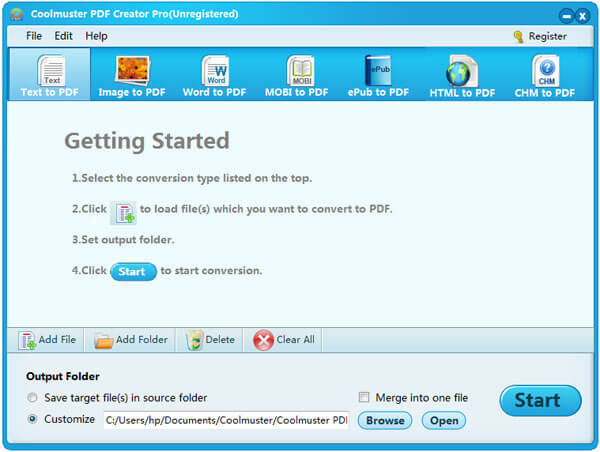 Coolmuster PDF Creator Pro Screenshot