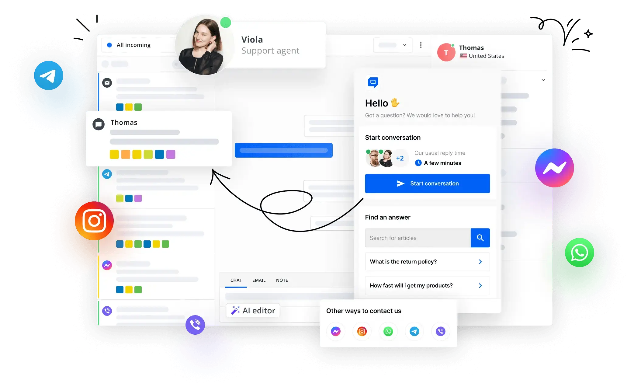 HelpCrunch Screenshot