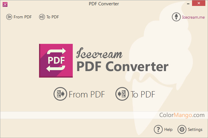 Icecream PDF Converter Screenshot