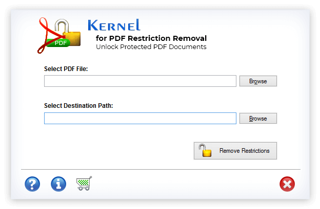 Kernel for PDF Restriction Removal Screenshot