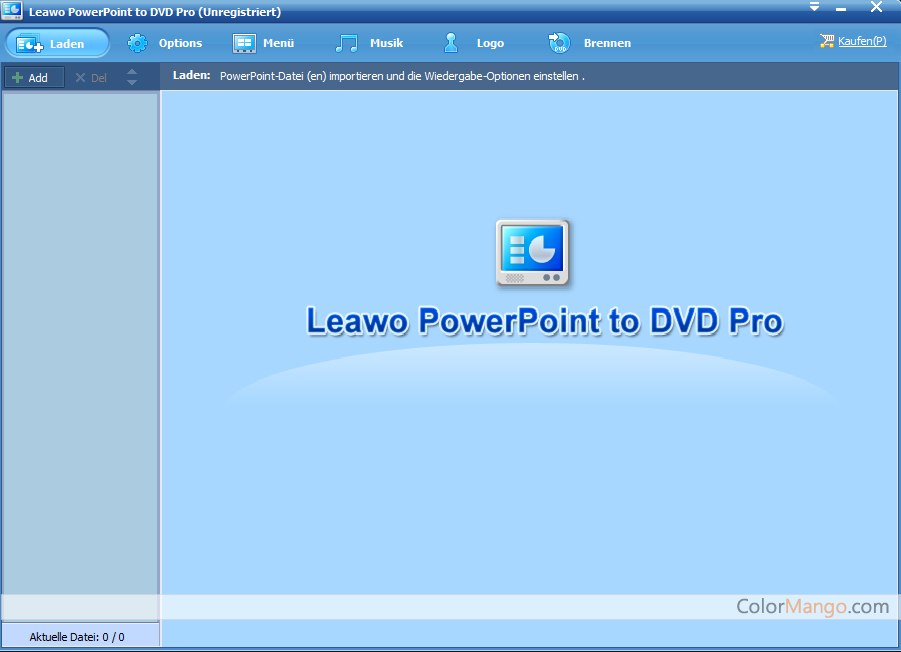Leawo PowerPoint to DVD Pro Screenshot