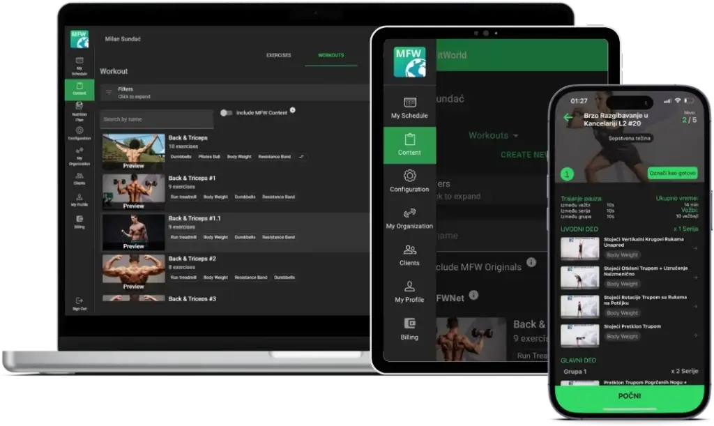 MyFitWorld Shopping & Trial Screenshot
