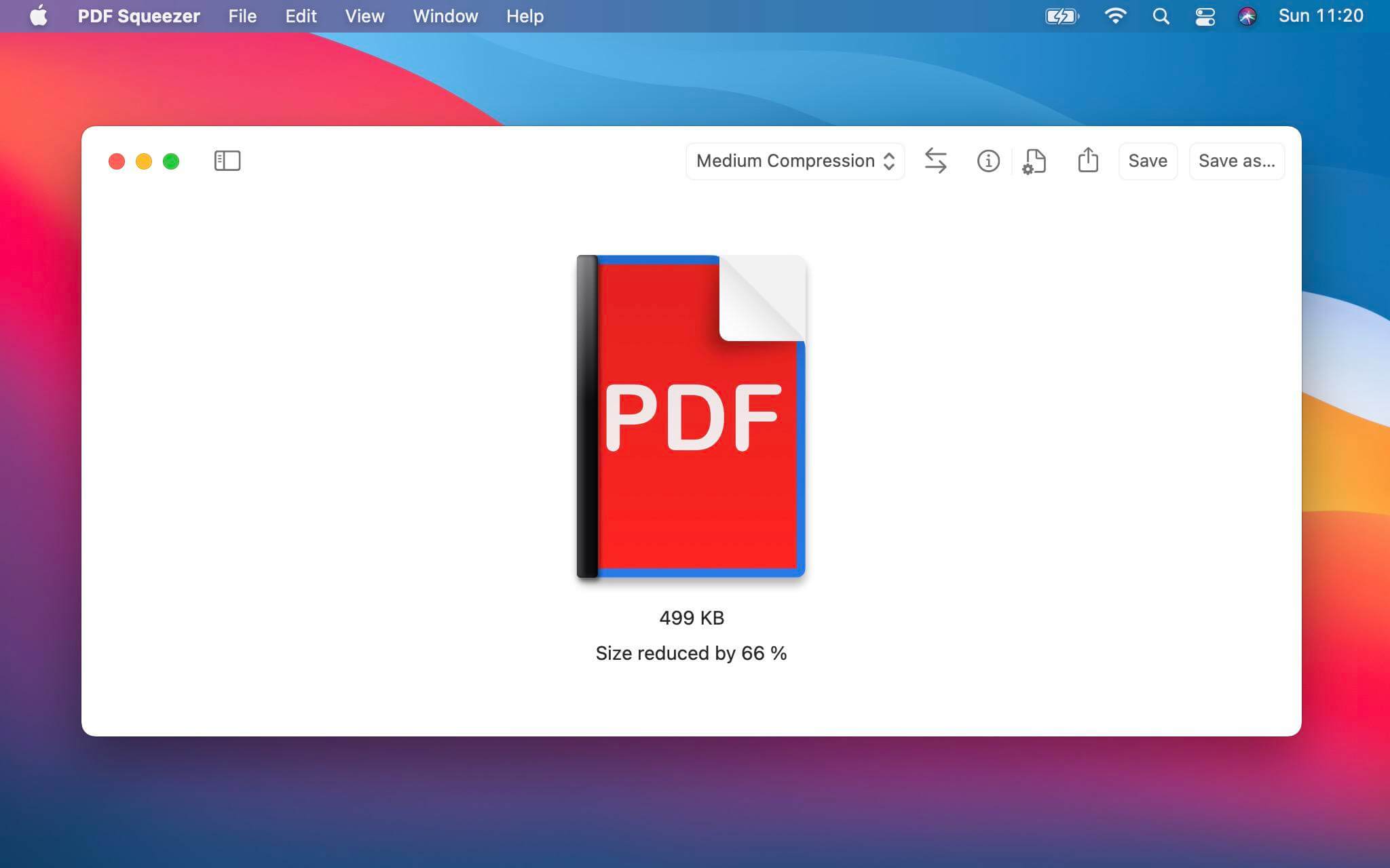 PDF Squeezer Screenshot