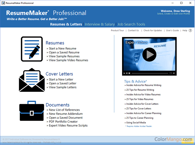 ResumeMaker Professional Deluxe Screenshot