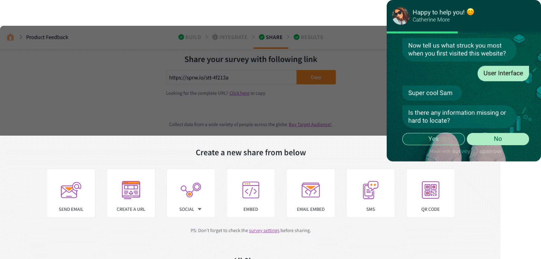 SurveySparrow Screenshot