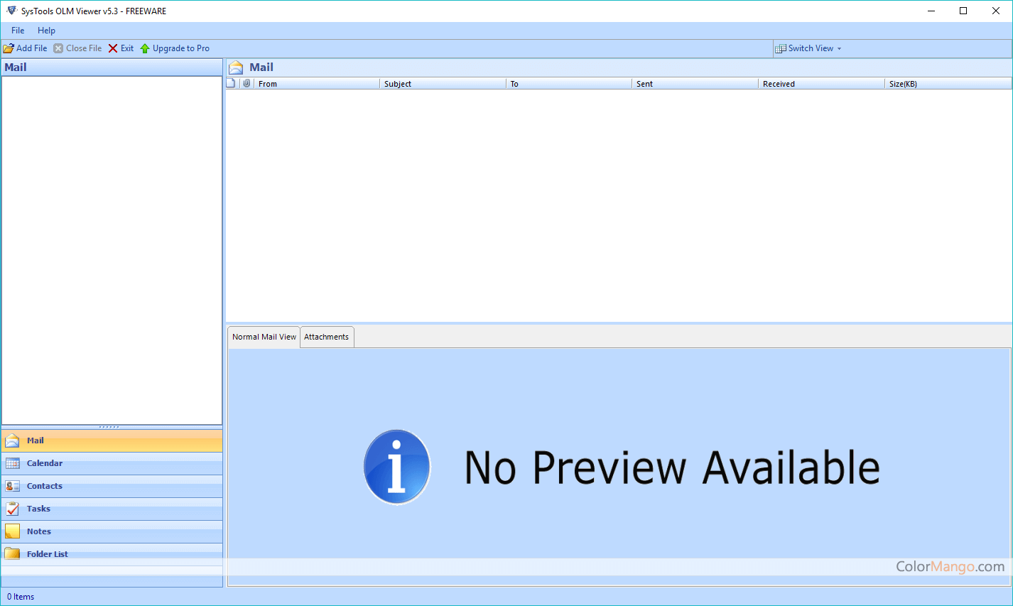 SysTools OLM Viewer Pro Screenshot