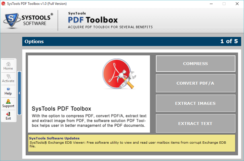 SysTools PDF Toolbox Screenshot