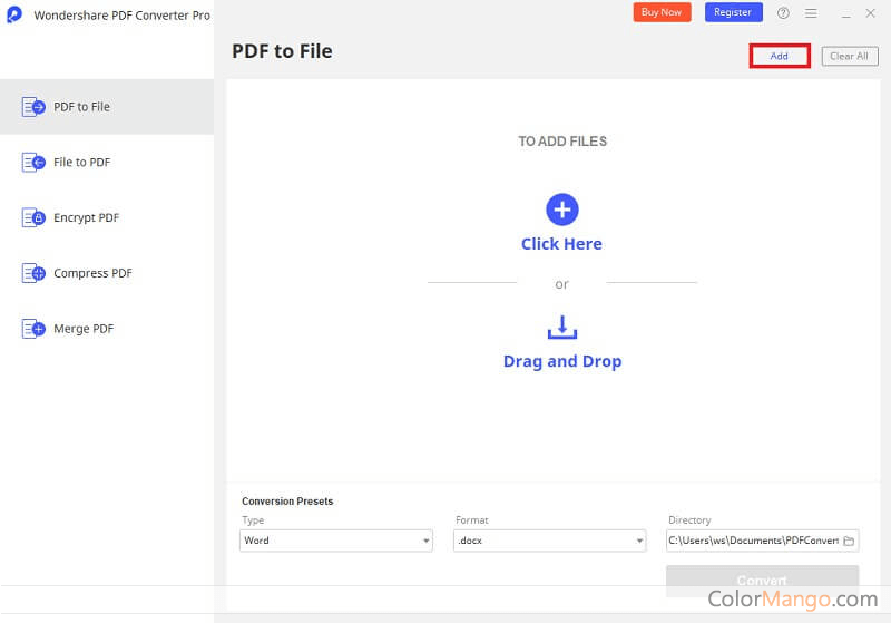 Wondershare PDF Converter Pro Screenshot