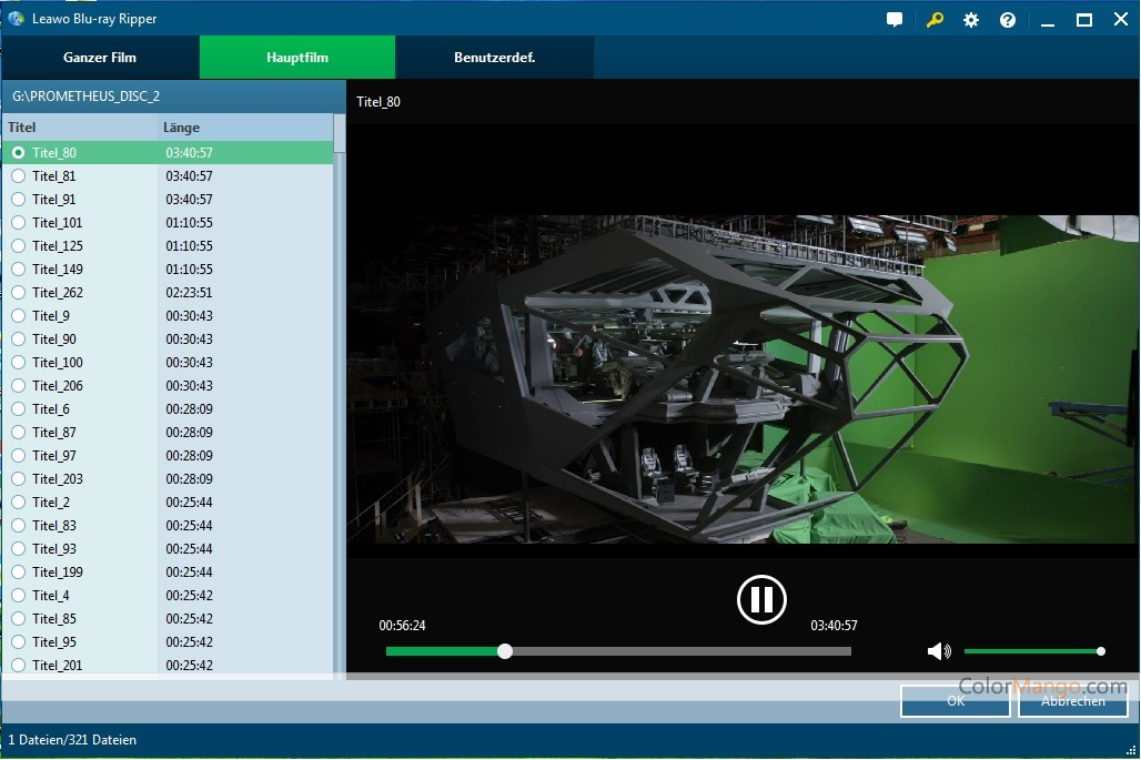 Leawo DVD Ripper Screenshot