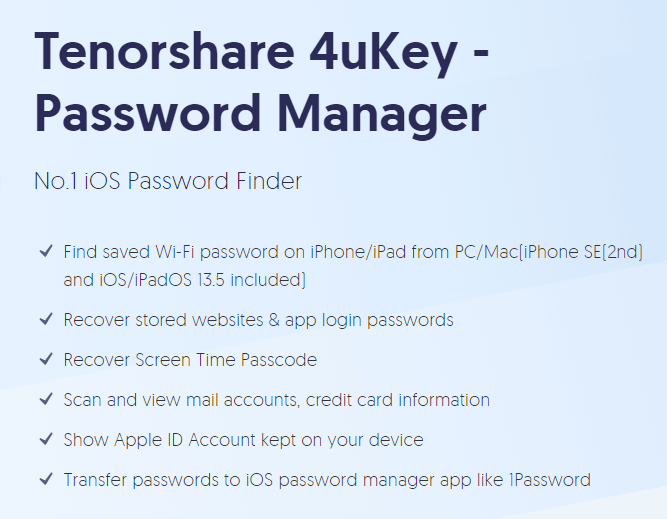 Tenorshare 4uKey Password Manager 2.0.8.6 instal the new version for ios