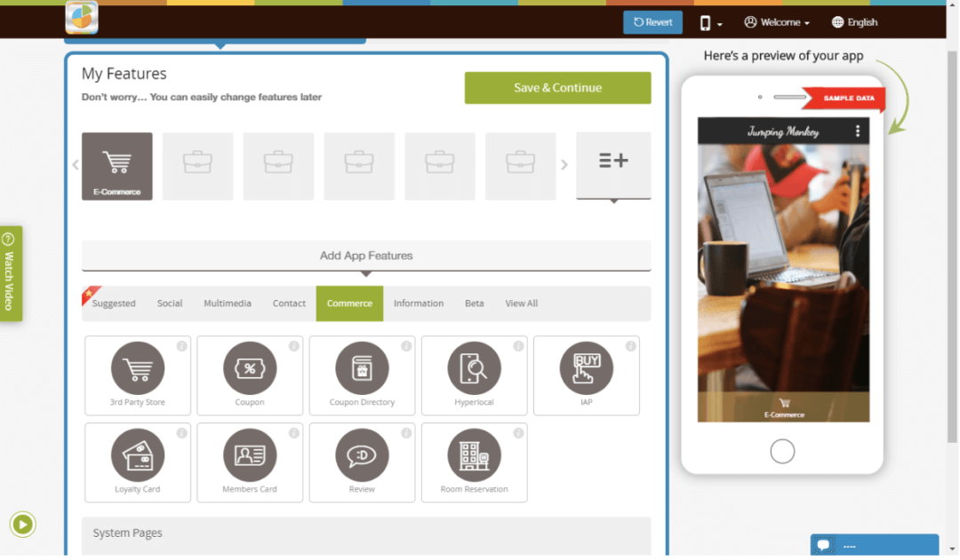 appy pie app builder
