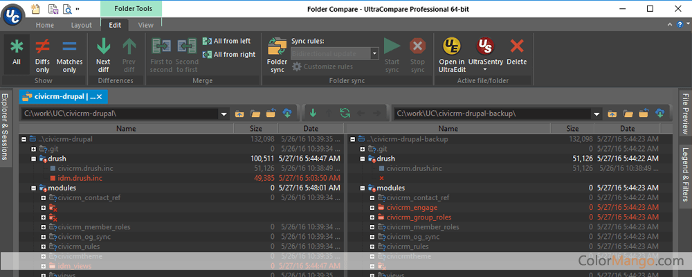 ultracompare git