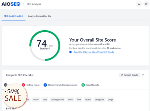 AIOSEO Info sur l'escompte