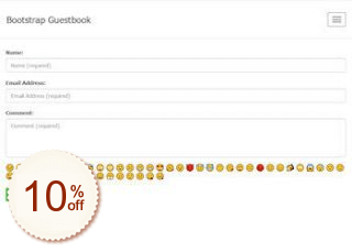 Bootstrap Guestbook Discount Coupon
