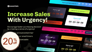Essential Countdown Timer Bar Discount Coupon