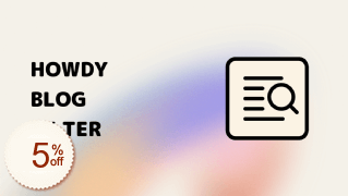 Howdy Blog Filter Discount Coupon