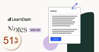 LearnDash Notes Discount Coupon