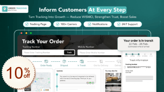 Order Tracking Notifier Discount Coupon