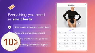 Platmart Size Chart Discount Coupon