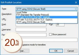 Secure FTP Extension for WYSIWYG Web Builder Discount Coupon