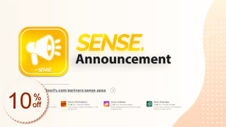 Sense Announcement Bars Discount Coupon