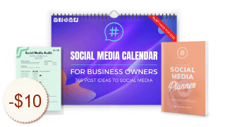 Social Media Calendar Discount Coupon
