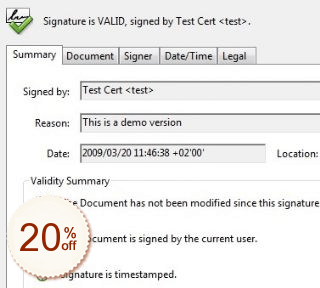 Time Stamp Server Discount Coupon