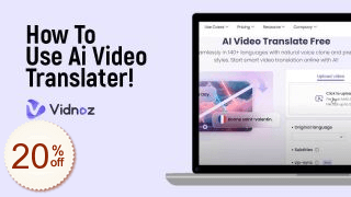 Vidnoz AI Video Translator Discount Coupon