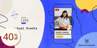 Virtual Events - The Events Calendar Discount Coupon